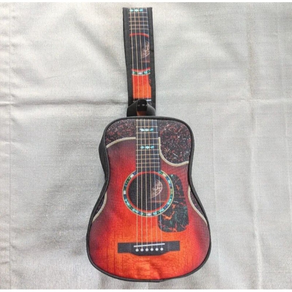 Acoustic Guitar Shaped Sling Crossbody Bag Unisex NEW!